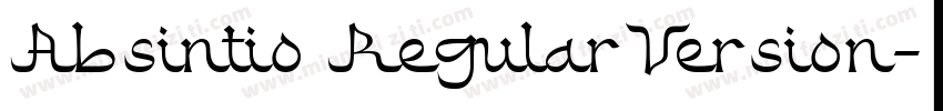 Absintio RegularVersion字体转换